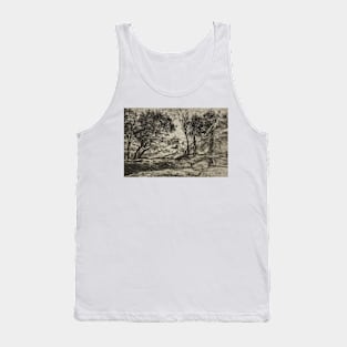 Souvenir of Tuscany by Jean-Baptiste-Camille Corot Tank Top